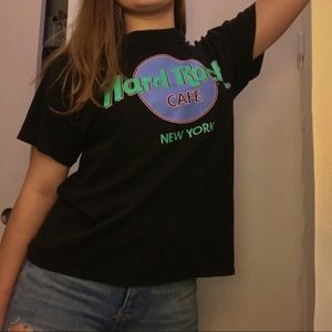 A Black Hard Rock Cafe Tee